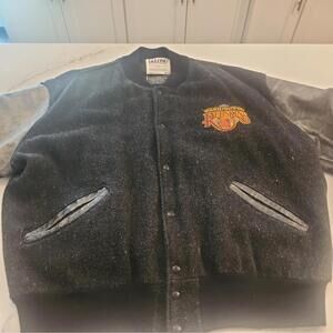 Vintage Delong NFL Mens Black Wool Washington Redskins  Jacket  Size XL USA